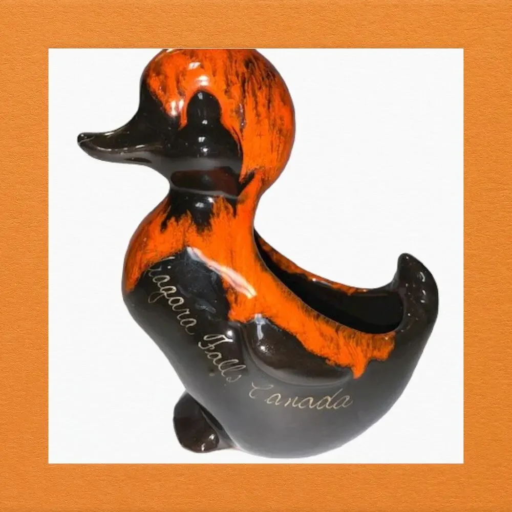 Vintage Evangeline Pottery Duck EUC